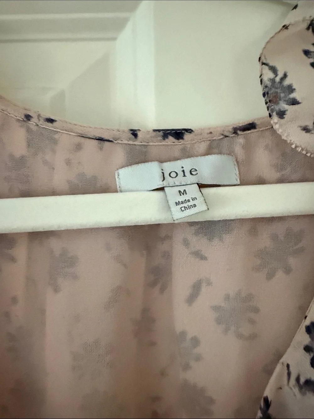 Joie Mini Dress with Navy Floral Print